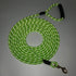 Reflective Nylon Dog Rope Lead - Training Dog Leash with Soft Handle - 8-20 FT Long Green (Dia: 0.5" 8FT)