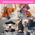 Upgrade Pet Grooming Gloves - Gentle Shedding Cat Brushes Mittens for Dogs, Cats, and Horses (1 Pair, Pink)