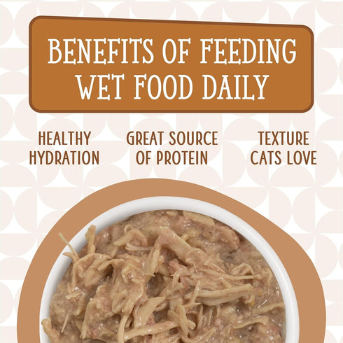 Weruva Cats in The Kitchen Fowl Ball, Chicken & Turkey Au Jus Cat Food, 3.2 oz Can, Pack of 24