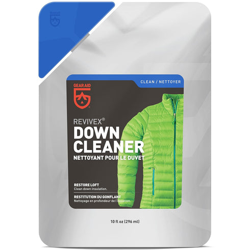 GEAR AID Revivex Down Care Kit for Jackets, Vests, Blankets, and Sleeping Bags, with Down Cleaner to Restore Loft