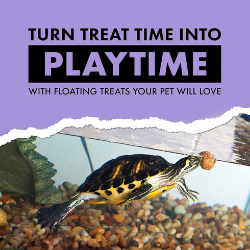 Zilla Turtle Chasers Floating Treats Made with Real Shrimp, Resealable Bag