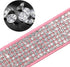 Beirui Rhinestone Bling Leather Dog Collar and Leash Set, Soft Sparkly Crystal Diamonds, Pink, 4 Foot Leash