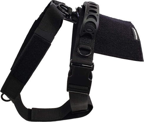 ActiveDogs No-Pull Service Dog Adjustable Strap Harness, XL Girth 29"-44" with Quick Release Buckle
