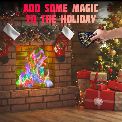 Magic Campfire Fire Color Changing Packets, Bonfire Color Packets, Fire Color Packets for Campfire (5 Pack)