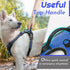 Eagloo Dog Harness for Large Dogs, No Pull Vest with Reflective Strips, Control Handle, Adjustable, Blue, Size L