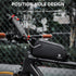 ROCKBROS Top Tube Bike Bag, Bicycle Front Frame Bag Cycling Accessories, Lightweight Portable Mounting System