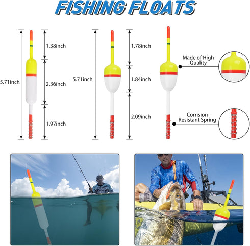 Saltwater Fishing Gear - 180pcs Surf Fishing Tackle Kit with Various Accessories