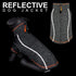 cyeollo Grey Dog Sweater Coat, Fleece Jacket with Reflective Zip Up, Dual D Ring, Warm Winter Coat for Small Dogs,