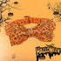 Halloween Dog Collar with Bow, Pumpkin Design, Cute Soft Puppy Collar for Large Dogs, Holiday Gift