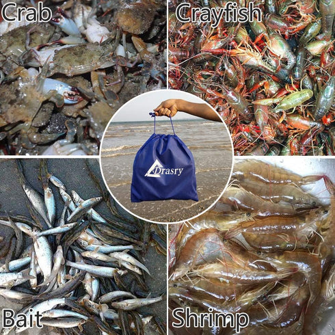Drasry Crab Trap Bait Lobster Crawfish Shrimp Portable Folded Cast Net Magic Collapsible Fishing Traps Nets Accessories