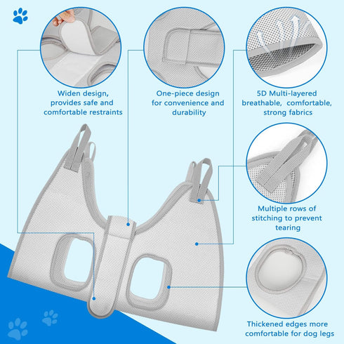 Hammock Trimming 2XL) Supet Dog Grooming for Large Dogs, Dog Hanging Harness for Nail Doorframe, Pet Holder Restraint