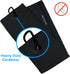 Wolf Golf Towels, Funny Golf Towel for Men or Women, Embroidered Golf Gifts with Clip, I Like Big Putts
