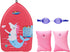 SwimWays Value Pack, Fish Face Guppy Goggles, Soft Swimmies, and Mermicorn Kick Trainer, Learn to Swim Kickboard