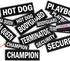 EzyDog Side Badge - Clearly Identifies Your Dog with Convert Dog Harness - Set of Two Badges (Rescue Dog, Small)
