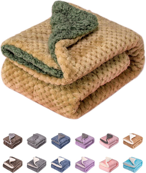 DG-Mocha Fuzzy Dog, Cat & Pet Blanket - Warm & Soft Plush