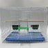Seneme Automatic Bird Water Dispenser for Cage - 2 Pack Clear Food Feeder with Plastic Fruit Vegetable Feeder