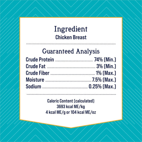Stewart Freeze Dried Dog Treats - Chicken Breast, 14.8 oz, Grain Free & Gluten Free, Resealable Tub