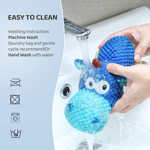 IOKHEIRA Indestructible Dog Plush Toy for Large Aggressive Chewers, Squeaky Stuffed Animals with Cotton Material and