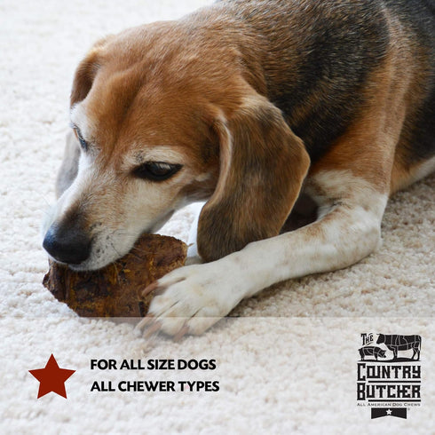 COUNTRY 16 THE BUTCHER Beef Lung Dog Treats for Small, Medium and Large Breeds, Natural Chew, Made in the USA, Ounce