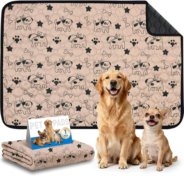 SEHFKKD Washable Pee Pads for Dogs, Absorbent Reusable Puppy Training Pads, Leakproof, Non-Slip,