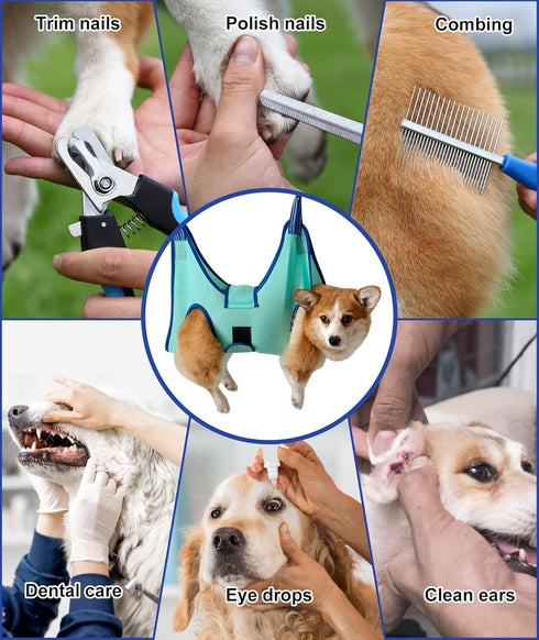 Hammock, Trimming Hammock, Kkiimatt Dog Grooming Medium Dog Hanging Harness Holder for Nail Clipping, Nail Cutting
