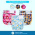 3 Pack Pet Soft Female Dog Diapers, Washable Dog Diapers for Dogs in Heat, Reusable Dogs Period Panties, Puppy Diapers