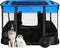 Dog Playpen,Pet Playpen,Foldable Puppy Cat Playpen, Portable Exercise Kennel Tent Crate,Water-Resistant Breathable