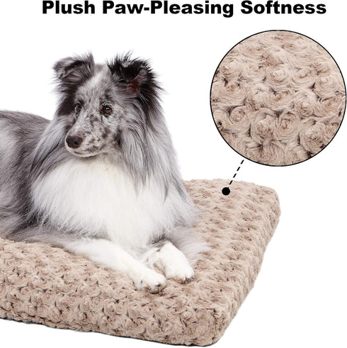 Midwest Homes for Pets Deluxe Dog Beds - Super Plush Dog & Cat Beds, Machine Wash & Dryer Friendly