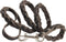 Brown Genuine Leather Braided Dog Leash, 45" Long 4-thong Square Braid for Medium Breeds
