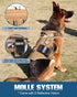 Tactical Dog Harness - PETNANNY Service Dog Vest for Large Dogs with Reflective Patches and Handle