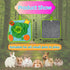 Chinchilla Rabbit Foraging Mat, Bunny Activity Toys Snuffle Mat for Small Animals Forage Mat for Rabbit Guinea Pig