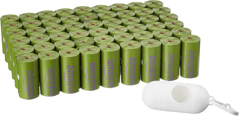 Amazon Basics Premium Leak Proof Dog Poop Bags with Dispenser and Leash