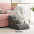 Romrol Dog Stairs Ramp for Beds and Couches, Extra Wide Pet Steps with Non-Slip Waterproof Fabric Cover, 3-Tiers