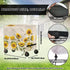 Puxucrazy Patio Cooler Cover Sunflower Rolling Cooler Cover Anti-UV Patio Ice Chest Protective Covers for Outdoor Bar