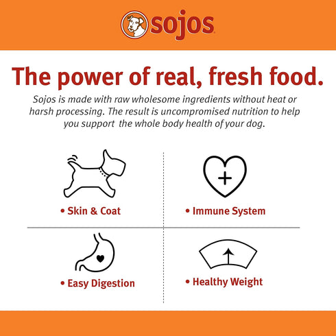 SOJOS Complete Beef Recipe Dehydrated Dog Food, 1.75 lb, Yellow