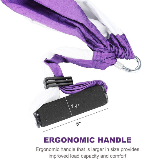 ZELUS Aerial Yoga Swing Sling Kit Set with 2 Extensions Straps and Ceiling Mounting Equipment