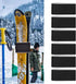 Ski Straps, Adjustable Hook and Loop Fixing Straps for Carrying Narrow Wide Fat Skis, 6 Pcs