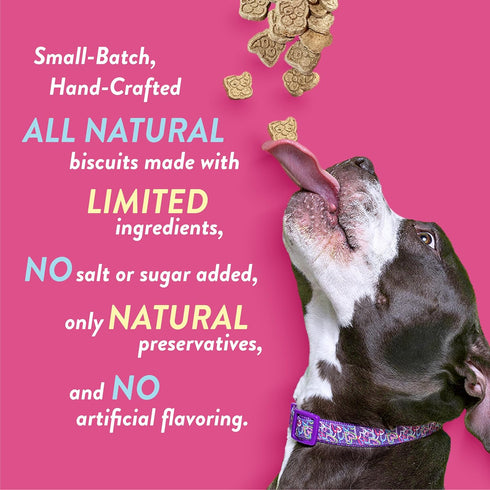 Spunky pup Birthday Bites, Crunchy Biscuit Treats, Peanut Butter, 10 oz
