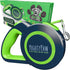 Mighty Paw Retractable Dog Leash 2.0, 16' Heavy Duty Reflective Nylon Tape Lead for Pets up to 110lbs (Green/Lite)