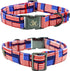 Elegant Little Tail Independence Day Dog Collar, Holiday Pet Collar with Bow, Adjustable Durable Patriotic Collar for
