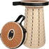 12 500lbs, Backpack Collapsible Stool, Folding Stool with PU Cushion, Portable Foldable Stool Levels and Load Capacity