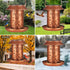 Solar Bird Feeder for Outdoors, Waterproof Hanging Garden Decor with Solar Lanterns, Metal Wild Bird Feeders (Sunflower)