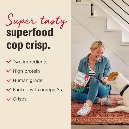 The Honest Kitchen Superfood Cod Crisps, Cod & Strawberry, 3 oz