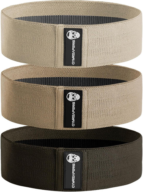 Hip Bands for Booty Workouts | Non Slip Fabric Band Set with 3 Levels for Legs & Hip - for Men & Women