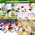 Nuburbur 9 Inch 10/24 Poly Spots, Anti-Slip Spot Markers Floor Spots, Waterproof Flat Filed Cones Poly Dots for Agility