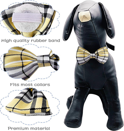 PET SHOW Pet Small Dogs Collar Attachment - Bow Ties for Puppies, Cats, Birthday, Wedding Parties