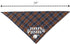 Thanksgiving Bandana for Small Medium Dogs - Turkey Taster Blue Pet Scarf