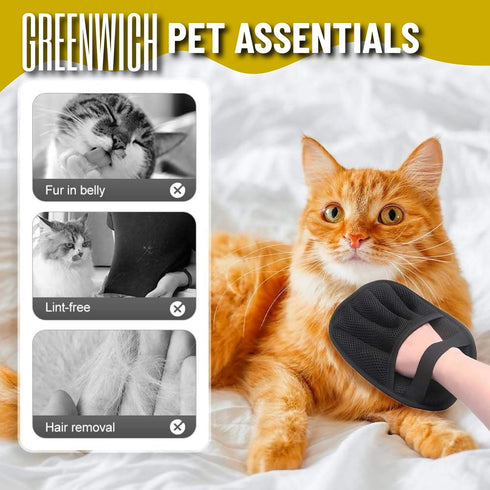 2 2 1 Pet Hair Removal Gloves for Cats & Dogs Gloves, Hangers & Comb, Double-Sided Reusable Electrostatic Mitts