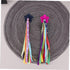 Garneck 1 Pair Colorful Bicycle Handlebar Ribbon Tassel Streamers for Kids Scooter Bike Accessory