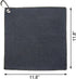 Quacc Premium Golf Towel - Absorbent Microfiber Waffle Pattern with Carabiner Clip for Cleaning Golf Ball Club